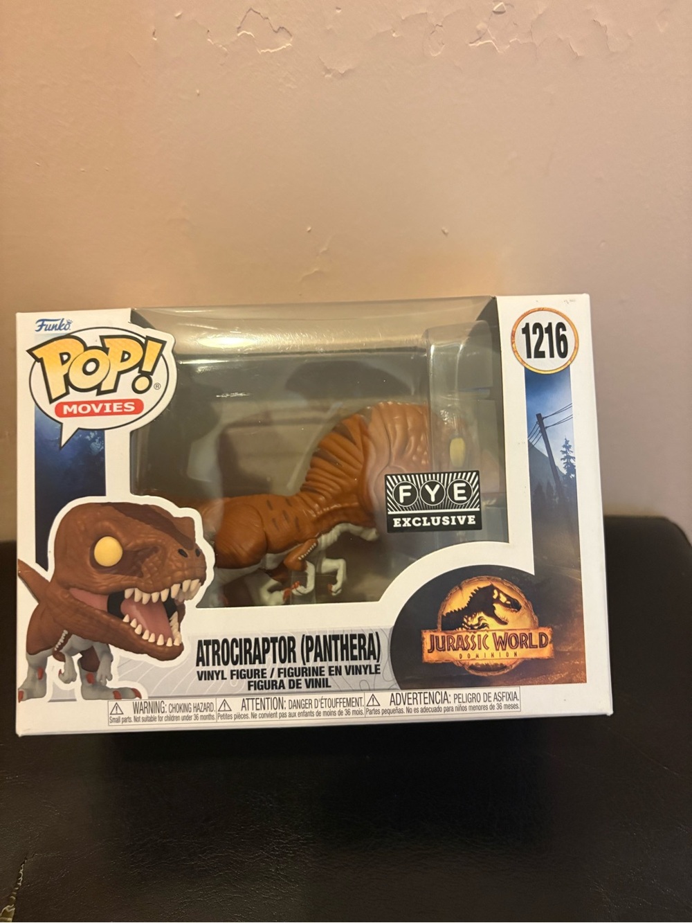 Funko Pop! Jurassic World Atrociraptor Panthera Brown Vinyl Figure FYE Exclusive